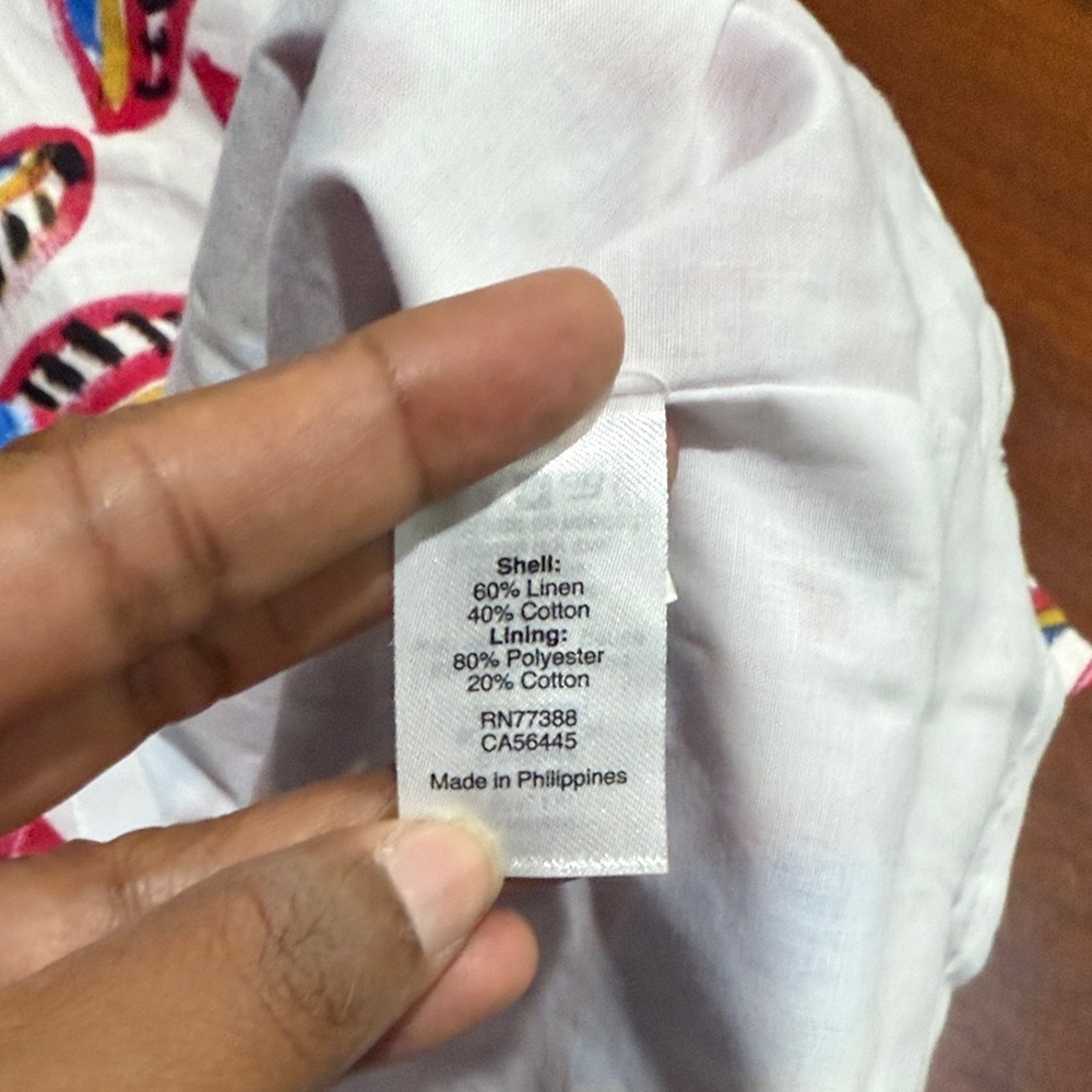 J Crew linen Colorful Leaf Print One-Shoulder Dress elastic shoulder - Picture 5 of 9